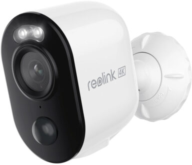 Argus-serie B350 4K wifi-camera voor buitenbatterij, slimme detectie, nachtzicht in kleur IP-camera Wit