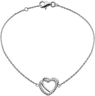 'Ariana' Dames 925 Sterling Zilveren Set: Armband + Oorknoppen + Ketting - Zilver SET-7482