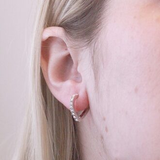 Ariane Oorbellen - Zilver en Kristal - One Size