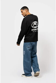 Arid oversized longsleeve tee Zwart - S