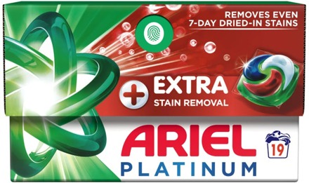 Ariel Wasmiddel Ariel Platinum Pods + Stain Remover 19 st