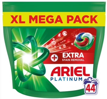 Ariel Wasmiddel Ariel Platinum Pods + Stain Remover 44 st