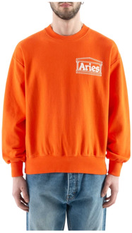 Aries Sweatshirt Aries , Orange , Heren - M