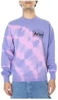 Aries Sweatshirt Aries , Purple , Heren - M