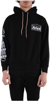 Aries Sweatshirts Hoodies Aries , Black , Heren - S