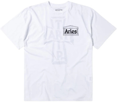Aries T-shirts Aries , White , Heren - XS