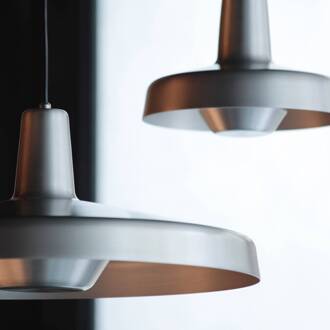 Arigato hanglamp Ø 23cm aluminium geborsteld aluminium