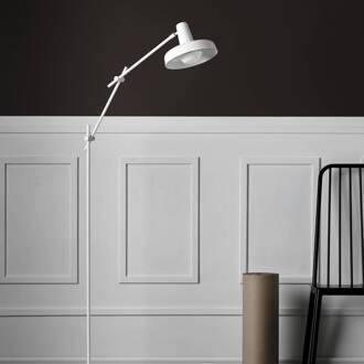 Arigato vloerlamp, driedelige arm, wit