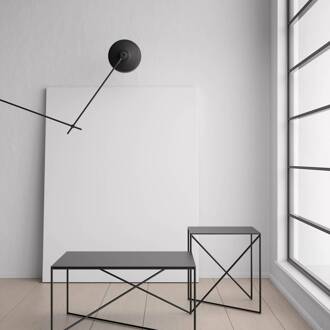 Arigato wand 1-lamp 110cm Ø23cm zwart