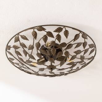 Arion plafondlamp, titaniumkleurig, Ø 63 cm, staal