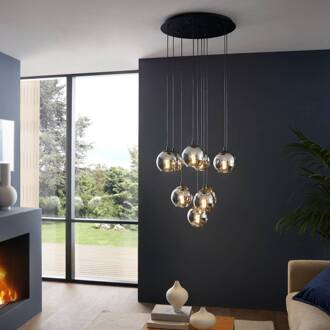 Ariscani Hanglamp - E27 - Ø 65,5 cm - Zwart