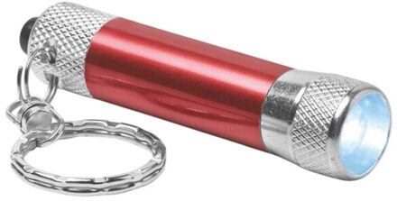 Arizo sleutelhanger met aluminium zaklamp Rood - One size
