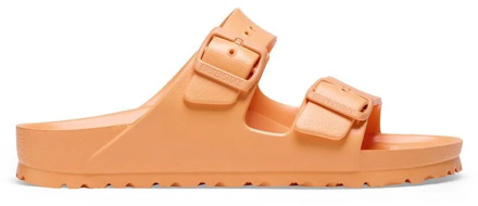 Arizona Eva Sandalen in Papaya Kleur Birkenstock , Orange , Dames - 36 Eu,37 Eu,38 EU