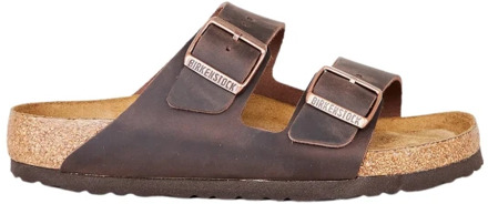 Arizona Slippers Habana Leather Regular-fit met zacht voetbed