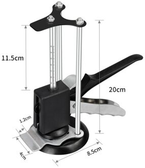 Arm Deur Boards Lifter Toolarm Deur Boards Lifter Toolarm Pleister Vel Reparatie Anti Slip Hand Tool KSI999 zwart three-post