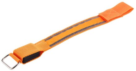 Arm Warmer Riem Fiets Led Armband Led Veiligheid Sport Reflecterende Riem Snap Wrap Arm Band Armband Oranje