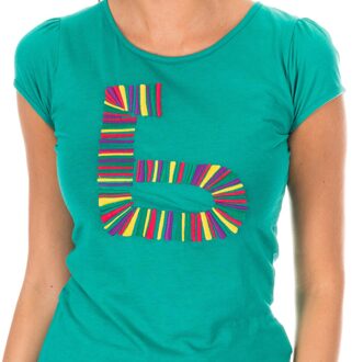 Armand Basi Dames-T-shirt met korte mouwen en ronde hals ADM0083 Groen - XS