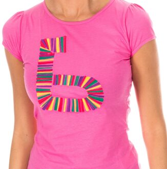 Armand Basi Dames-T-shirt met korte mouwen en ronde hals ADM0083 Roze