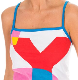 Armand Basi Damestop met ovale hals en dunne riem ADM0105 Wit - XS