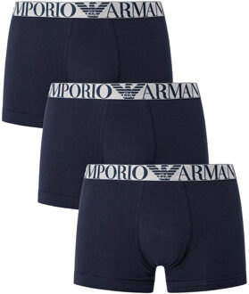 Armani 3-pack Boxershorts-Trunk blauw - S