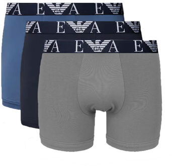 Armani boxershorts 3-pack blauw-grijs - L