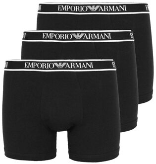 Armani boxershorts 3-pack zwart - M