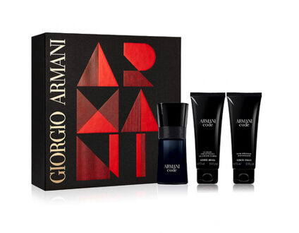 Armani Code Homme Giftset - 50 ml eau de toilette spray + 75 ml showergel + 75 ml aftershave balm - herenparfum