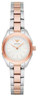 Armani dames AR11029 horloge - maat Zilver en roségoud