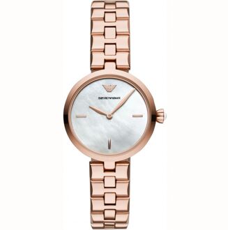Armani dames AR11196 horloge - maat Roségoud