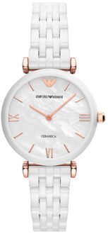 Armani dames AR1486 horloge Wit