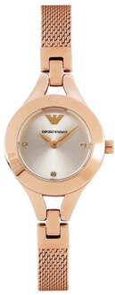 Armani dames AR7362 horloge - maat Roségoud