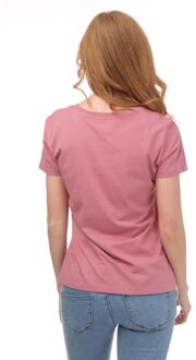 Armani Dames/Dames Crew Hals T-shirt (Rose) Rosé
