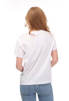 Armani Dames/Dames Regular T-shirt (Wit) - EU 34 / UK 6