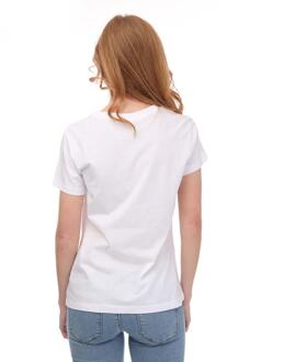 Armani Dames/Dames Regular T-shirt (Wit) - EU 36 / UK 8