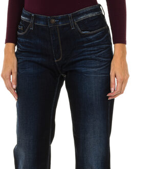 Armani Dames denim broek met lang versleten effect 6Y5J11-5D2UZ Blauw - 27 (Taille)