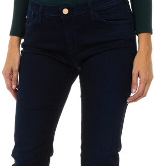 Armani Dames lange stretch denim broek 6Y5J28-5D2DZ Blauw