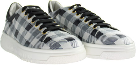 Armani Emporio Armani Geruite Heren Zwart/Wit Sportschoenen - maat Veelkleurig