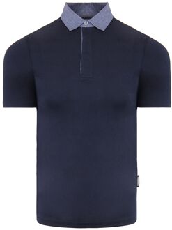 Armani Emporio Armani Heren Navy Poloshirt - maat 2XS Blauw