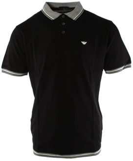 Armani Emporio Armani Heren Polo Shirt Armani , Black , Heren - 2Xl,M,S