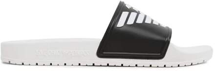 Armani Emporio Armani heren tapschoenen Slide Eagle Zwart/wit - EU 40 / UK 6.5