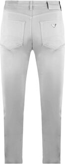 Armani Emporio Armani J28 Skinny Fit Medium Taille Dames Broek - maat Lichtgrijs
