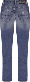 Armani Emporio Armani J29 Regular Fit Hoge Taille Dames Jeans Blauw