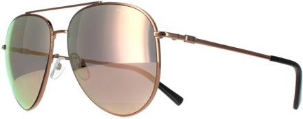 Armani Exchange AX2043S 61034Z glanzend roségoud grijs spiegel roségoud zonnebril - One Size