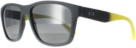 Armani Exchange AX4135S 81806G mat grijs spiegel zilver zonnebril
