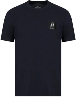 Armani Exchange Basis T-shirt Armani Exchange , Blue , Heren - M,S,Xs