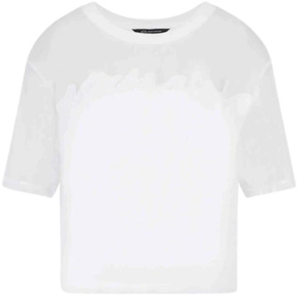 Armani Exchange Basis T-shirt Armani Exchange , White , Dames - XS