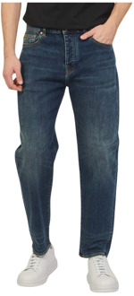 Armani Exchange Blauwe Katoenen Denim Comfort Fit Jeans Armani Exchange , Blue , Heren - W34,W31,W30,W33,W32,W36