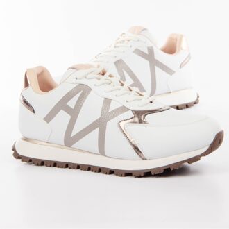 Armani Exchange Dames Adler AX Sneaker - maat EU 38 Wit