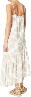 Armani Exchange Dames Bladprint Jurk (Zand)