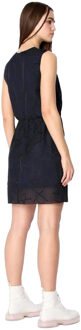 Armani Exchange Dames/Dames Chiffon Jurk (Marine) Navy - EU 36 / UK 8